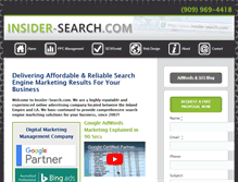 Tablet Screenshot of insider-search.com
